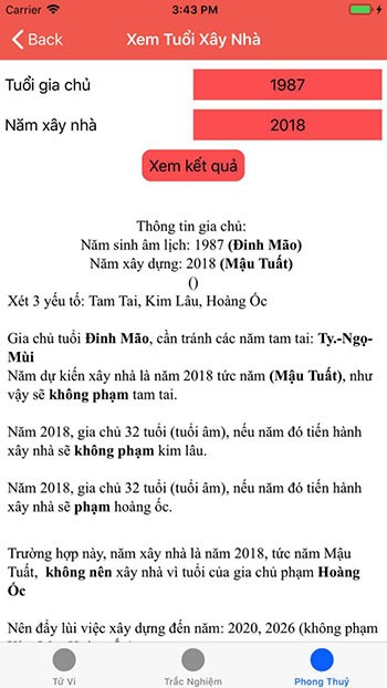 Xem tuổi xây nhà