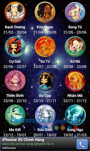 Tử vi Cung Hoàng Đạo 2013 for Android