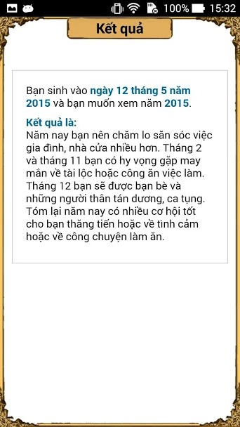 Xem kết quả tử vi 2019