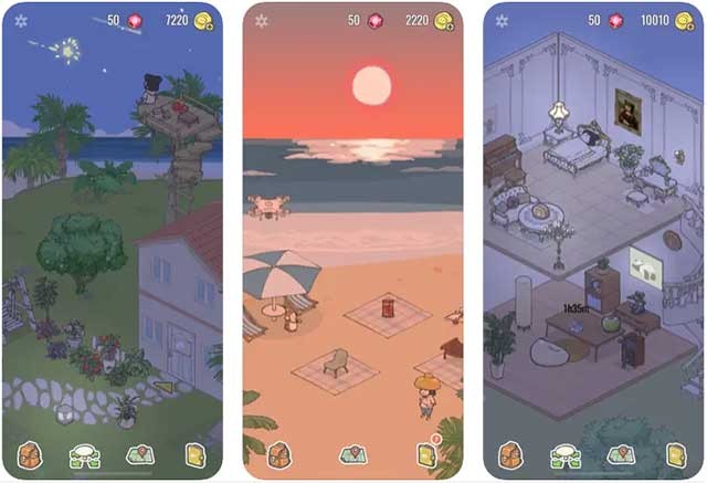 Cảnh đẹp nhẹ nhàng và âm thanh dễ chịu