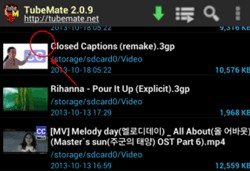 TubeMate - Xóa các chú thích lạ trong video