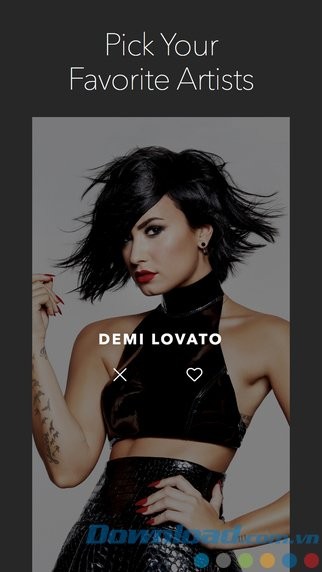 Chọn nghệ sĩ yêu thích