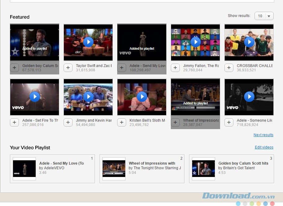 Thêm video gợi ý