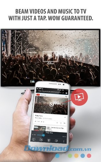 Kết nối Android với TV bằng Tubio
