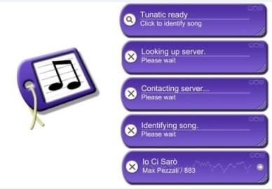 Quy trình nhận diện bài hát bằng Tunatic