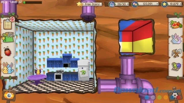 Tạo đường hầm nối các căn phòng với nhau