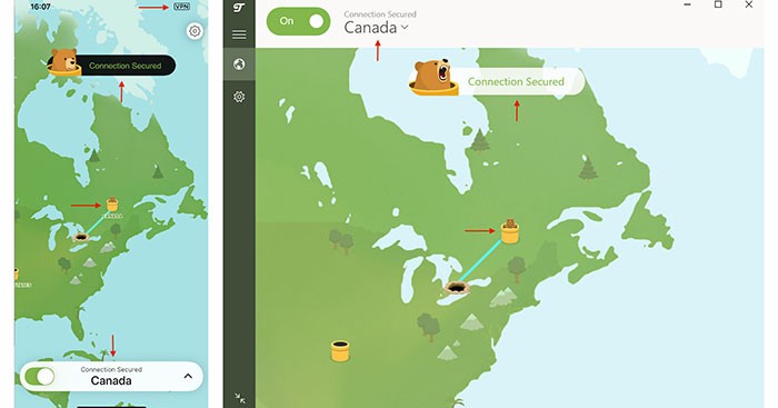 Cách sử dụng ứng dụng VPN TunnelBear