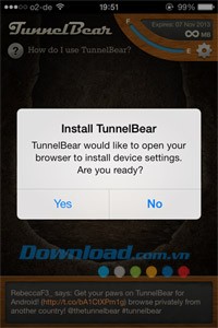 TunnelBear VPN for iOS