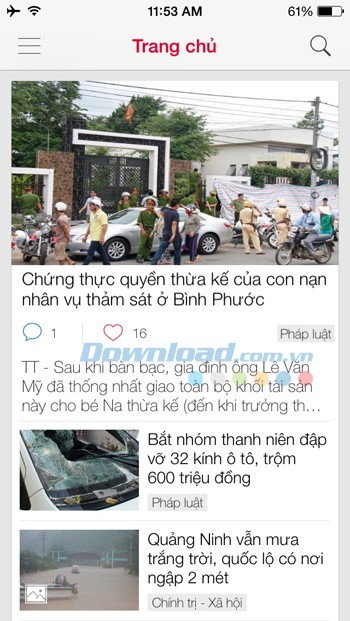 Tuổi trẻ Online cho iOS