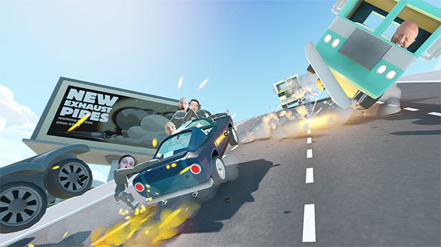 Turbo Dismount 2 là game đua xe phá hủy dựa trên cơ chế vật lý thực