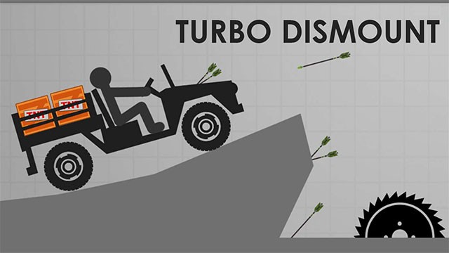 Game đua xe phá hủy hoành tráng Turbo Dismount 3D