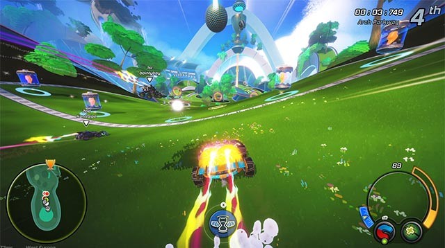 Thu thập và mở khóa bổ trợ để đánh bại đối thủ, tăng tốc và cán đích đầu tiên