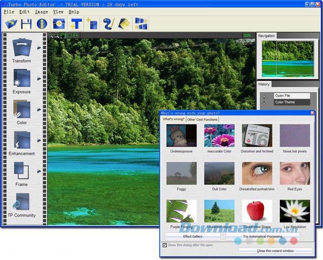 Giao diện phần mềm Turbo Photo