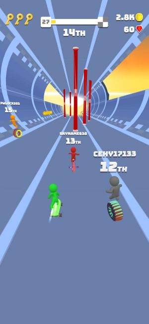 Đua cùng nhiều đối thủ khác