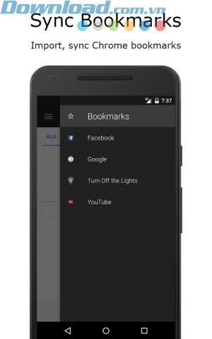 Đồng bộ bookmark