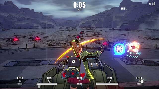 TurretGirls có hệ thống ngắm bắn đơn gian và dễ học