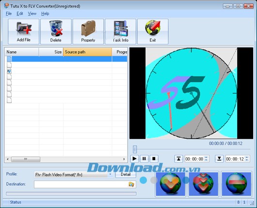Tutu X to FLV Converter