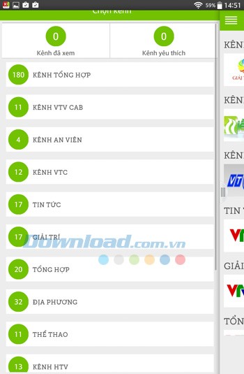 Xem Tivi Platium cho Android