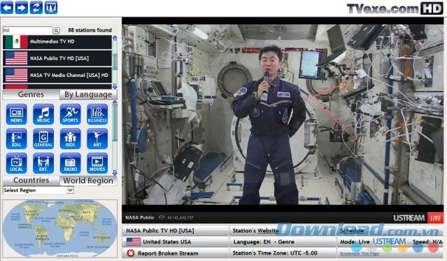 Xem TV và radio chất lượng cao, âm thanh trung thực