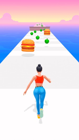 Điều khiển nhân vật tham gia đường chạy vui nhộn trong game Twerk Race 3D