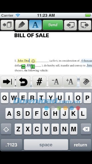 Type on PDF Free for iOS