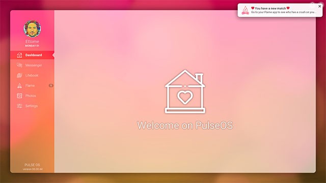 Thử nghiệm hệ điều hành PulseOS - dịch vụ hẹn hò qua mạng thế hệ mới