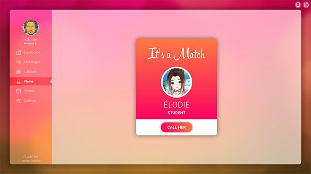 Typing Hearts giả lập hẹn hò qua mạng với những cô gái xinh đẹp