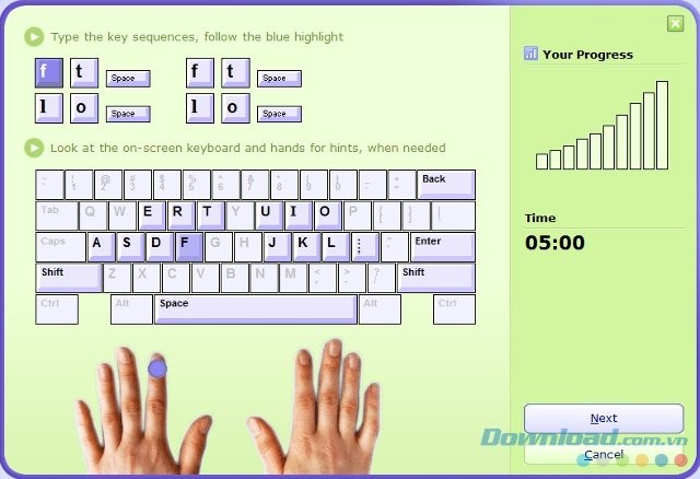 Học đánh máy với Typing Master Pro
