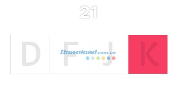 Chữ cái mờ dần