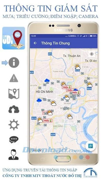 Giao diện UDI Maps