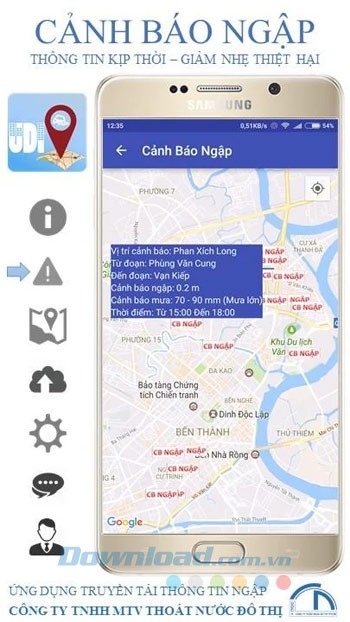 Cảnh báo ngập úng