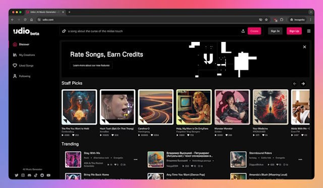 Udio là công cụ làm nhạc bằng trí tuệ nhân tạo giống Suno