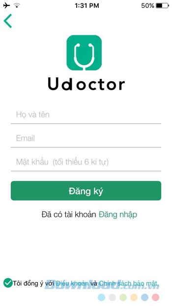 Đăng ký Udoctor
