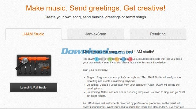 Các tính năng chính của UJAM