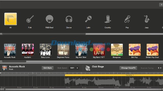 Công cụ remixing của UJAM