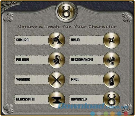 Chọn kĩ năng cho nhân vật