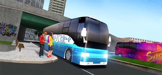 Hóa thân thành tài xế lái xe bus trường học trong Ultimate Bus Driving