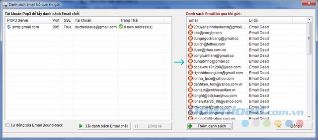 Từ chối nhận email