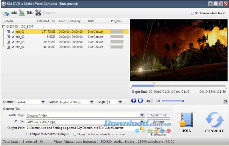 UM DVD to Mobile Video Converter