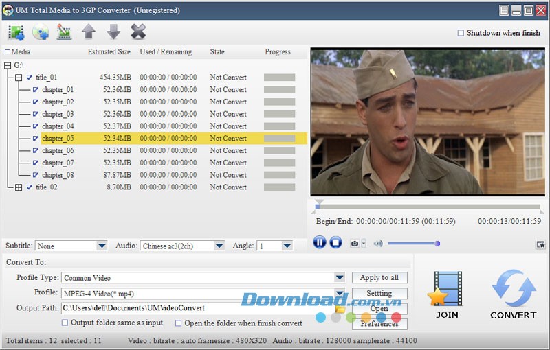 UM Total Media to 3GP Converter
