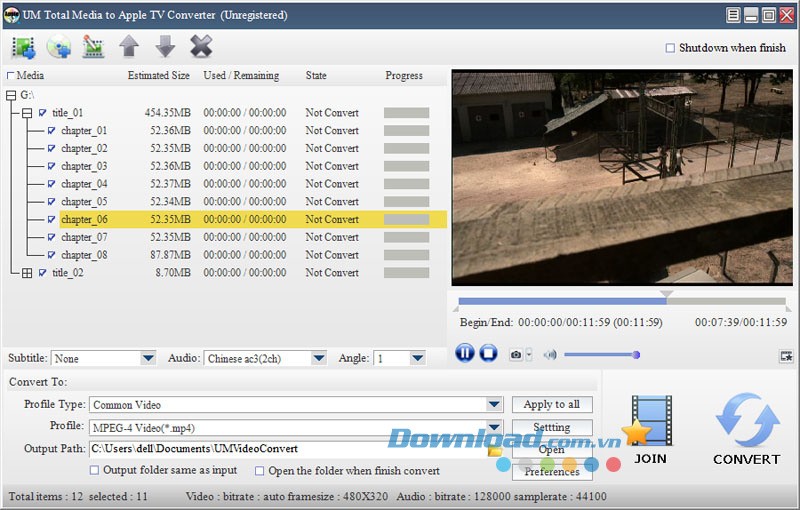 UM Total Media to Apple TV Converter
