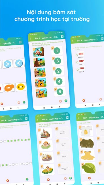 Nội dung bám sát chương trình học