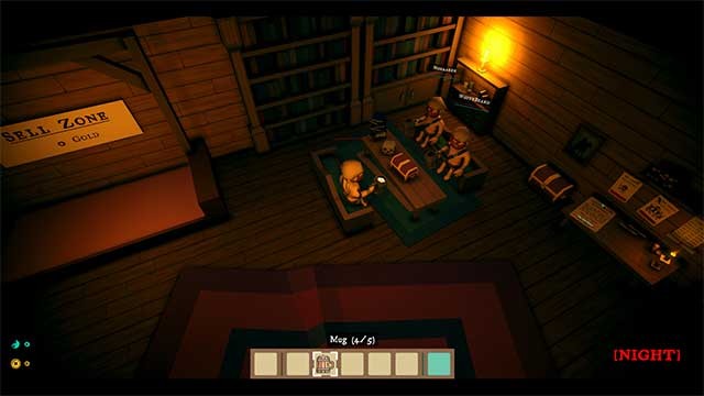 Thu thập vật phẩm và giao dịch trong cửa hàng