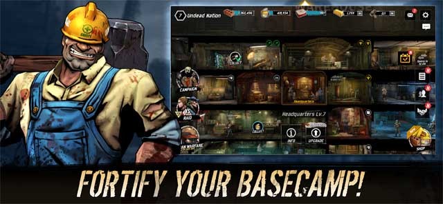 Củng cố căn cứ của bạn để đối phó với đội quân zombie và người chơi khác