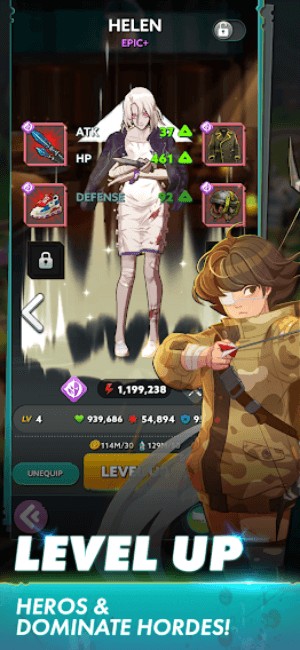 Lên cấp các anh hùng và thống trị kẻ thù