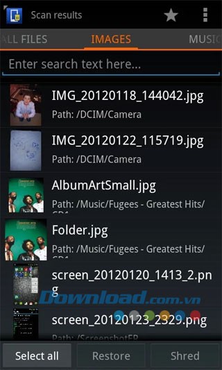 Undelete for Root Users cho Android