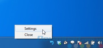 UndoClose trên khay hệ thống