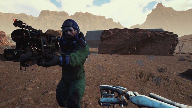 Tận dụng vũ khí hiện đại như súng trường, shotgun để hạ quái