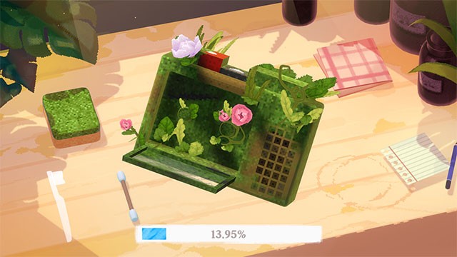 Đắm chìm trong bầu không khí ASMR sinh động, nơi chỉ có âm thanh của các dụng cụ lau chùi