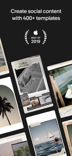 Unfold có tới hơn 400 template độc đáo